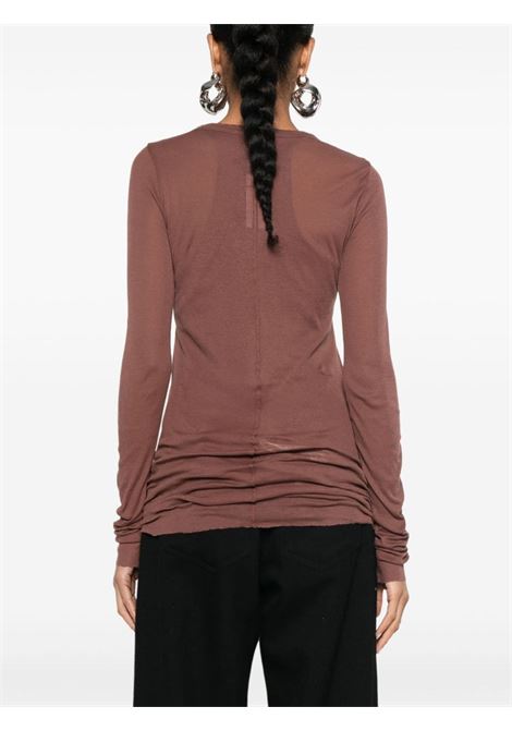 Brown porterville long-sleeved top Rick Owens - women RICK OWENS | RP02D3202MR93